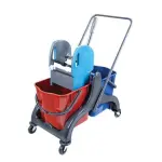 Wózek dwuwiaderkowy 2x25L ABS z prasą