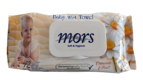 Chusteczki nawilżane dla niemowląt Mors Baby Wet Towel 72szt