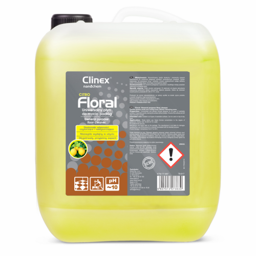 Clinex Floral Citro 10 L uniwersalny płyn do mycia podłóg